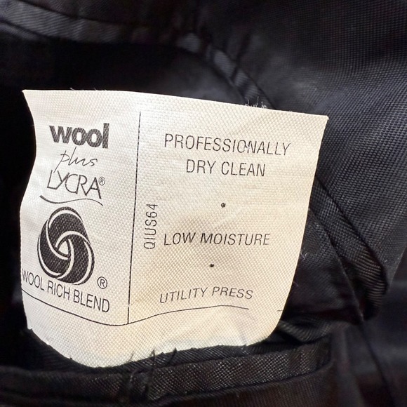 Austin Reed Wool Blend Pinstripe Suit Separates - 40R Blazer Pants Gray - Picture 5 of 16